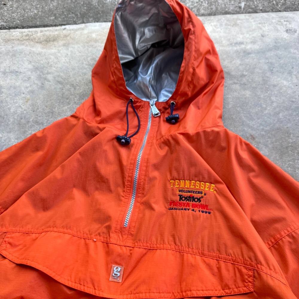 Vintage 90s Gear For Sports 94' Tennessee Fiesta Bowl Windbreaker Orange XL (g6)